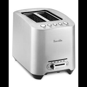 Breville Die-Cast BTA820XL 2-Slice Silver Smart Toaster - Silver